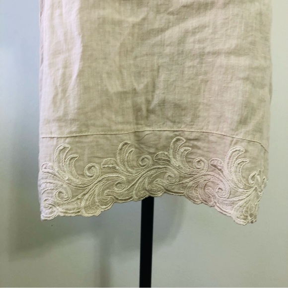 Lina Tomei Linen Blouse Size Large - Picture 5 of 13